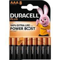 Piles Duracell DURACELL PLUS AAA LR03 Alcaline 8 Unités