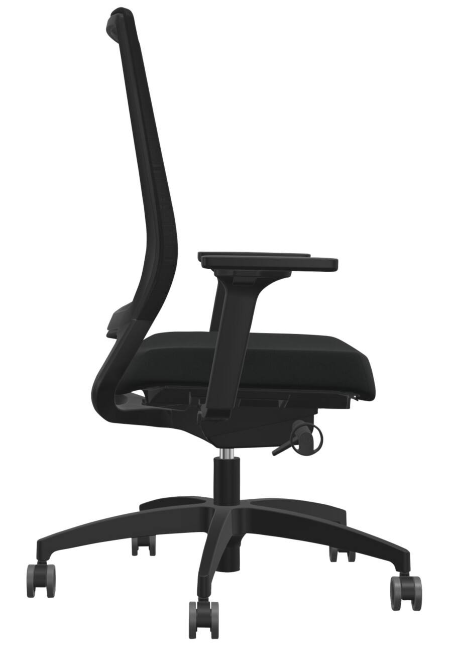 Chaise de télétravail Dauphin Mécanisme synchrone Tissu Accoudoirs 2D 120 kg 720 x 720 x 1160 mm