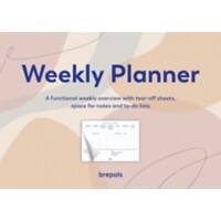 Planning hebdomadaire Brepols Hebdomadaire Anglais 29,7 (L) x 1,2 (P) x 21 (H) cm Assortiment