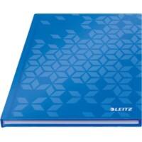 Leitz WOW Cahier A5 quadrillé avec couverture rigide 46281036 160 pages 80 feuilles Bleu