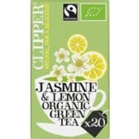 Thé Clipper Tokyo Gardens Green Tea Jasmine & Lemon 20 unités de 45 g