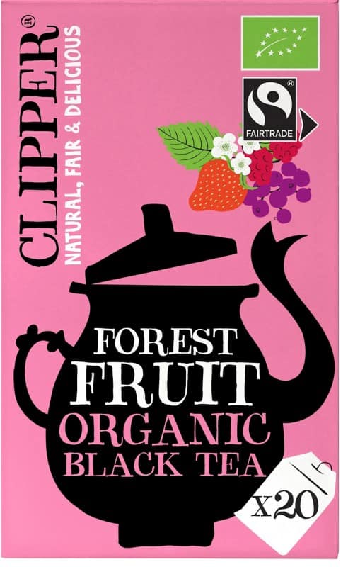Thé Clipper Noir Sacs Forest Fruit Organic Black Tea 20 unités de 45 g
