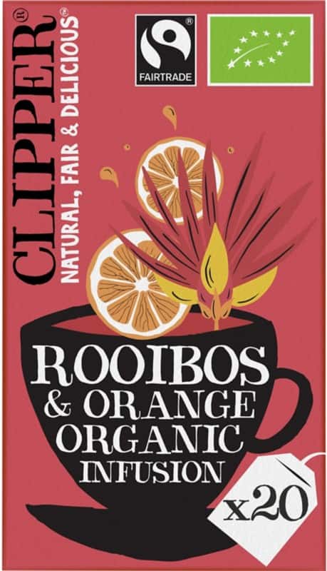 Thé Clipper Rooibos & Orange Organic Infusion 20 unités