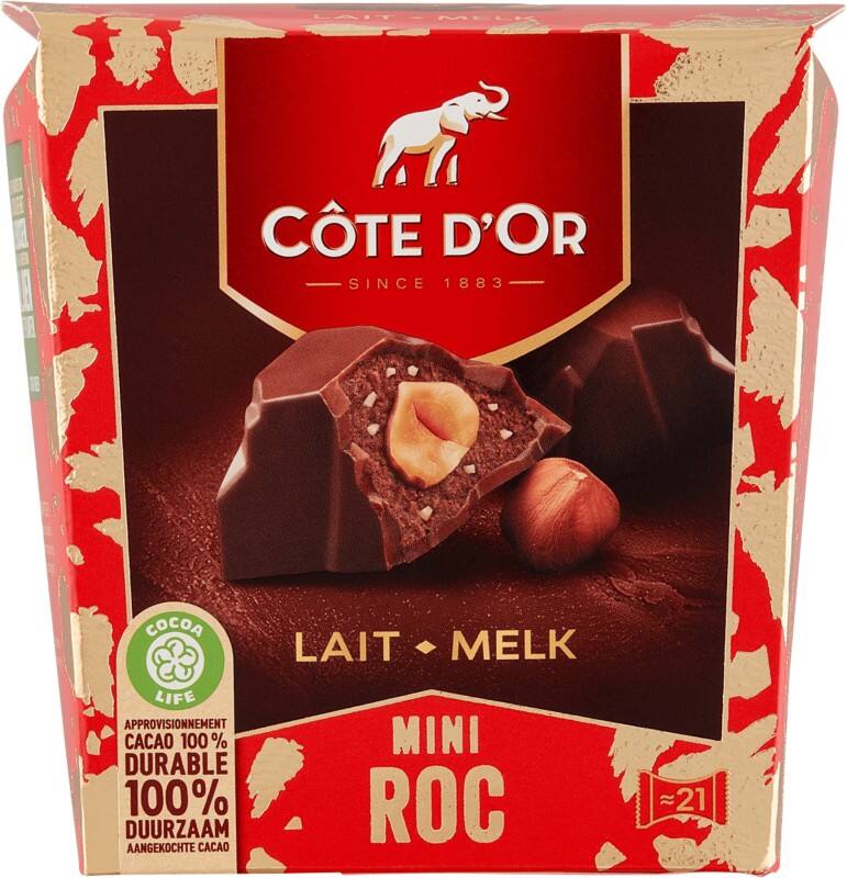 Pralines aux noisettes Côte d'Or Mini Roc Chocolat au lait 195 g