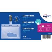 Badge de sécurité AVERY Zweckform Clip 8,5 x 5,4 cm Plastique 25 unités