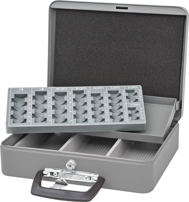 Caisse enregistreuse WEDO Serrure à cylindre 255 x 310 x 96 mm Gris