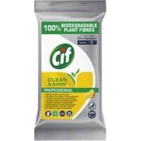 Lingettes nettoyantes Cif Pro Formula Multi-usage Citron frais 100 unités