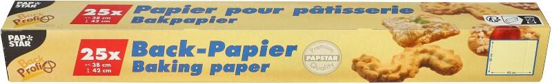 Papier cuisson 38 cm PAPSTAR Brun 42 m x 38 cm 25 feuilles