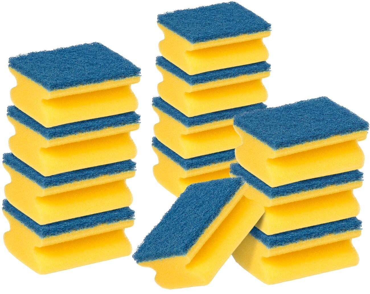 Éponge Scotch-Brite Delicate Non-Scratch 15,8 x 28,3 x 10 cm Bleu, jaune 12 unités
