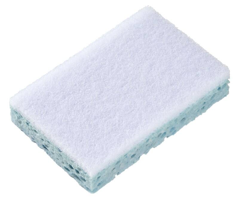 Éponge grattante Sponrex 79 Viscose 10 unités Blanc, bleu