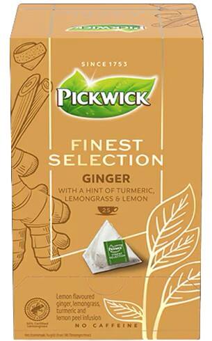 Thé Pickwick Finest Selection Sacs Gingembre 25 unités