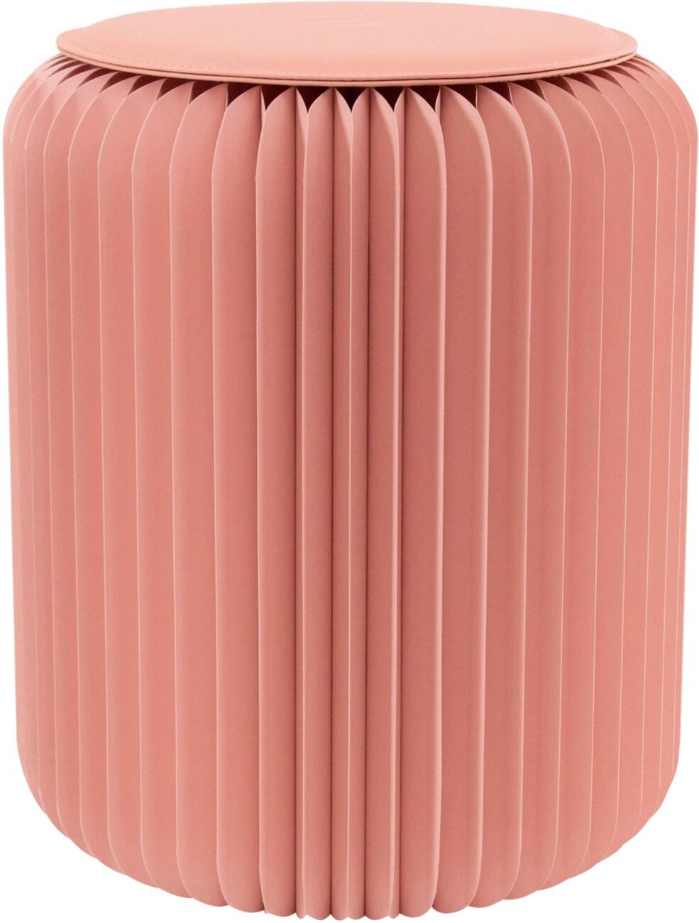 Tabouret Paperflow Flexistool En nid d'abeille Carton Hauteur non réglable Rose 420 x 300 x 300 mm