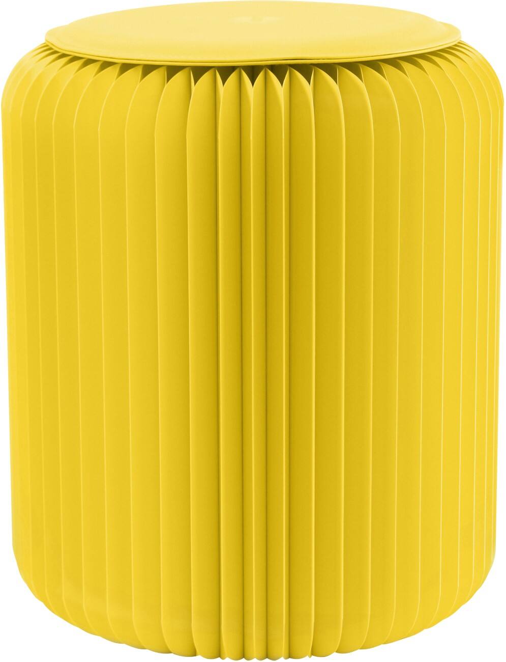 Tabouret Paperflow Flexistool En nid d'abeille Carton Hauteur non réglable Jaune 420 x 300 x 300 mm