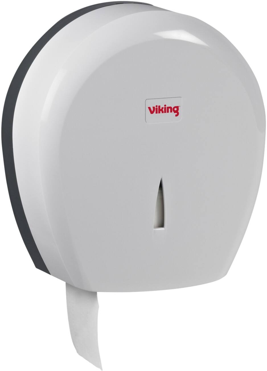 Distributeur de papier toilette Viking Yalis Jumbo 400 Plastique Verrouillable Blanc