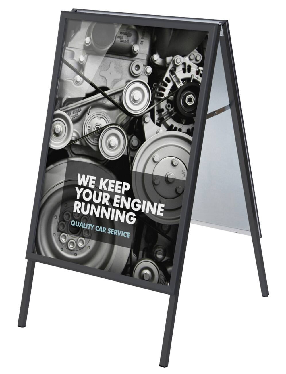 Stop-trottoir SHOWDOWN 70 x 100 cm Aluminium Noir ZP70x100G32MEBLVIK