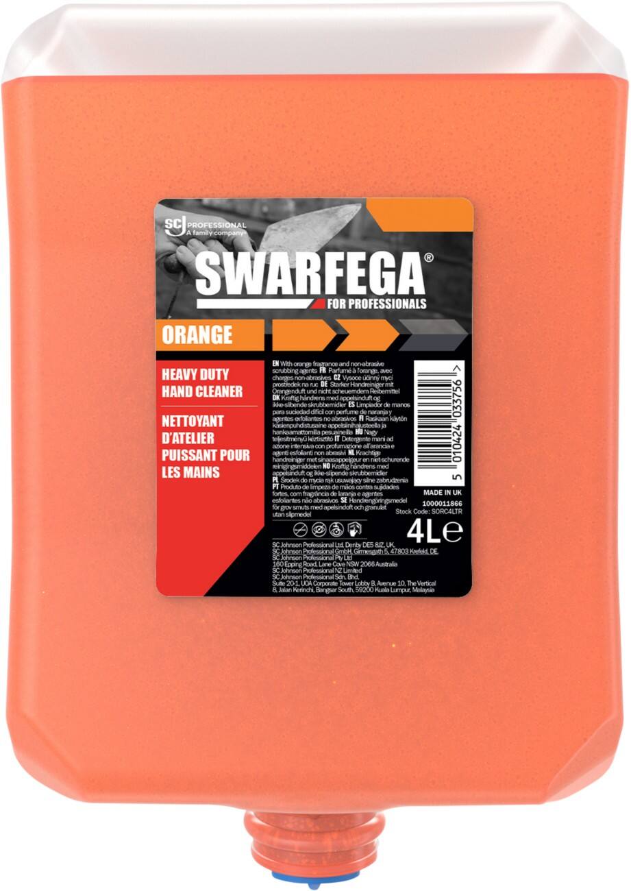 Nettoyant puissant pour les mains Swarfega Orange Liquide SORC4LTR 4 L
