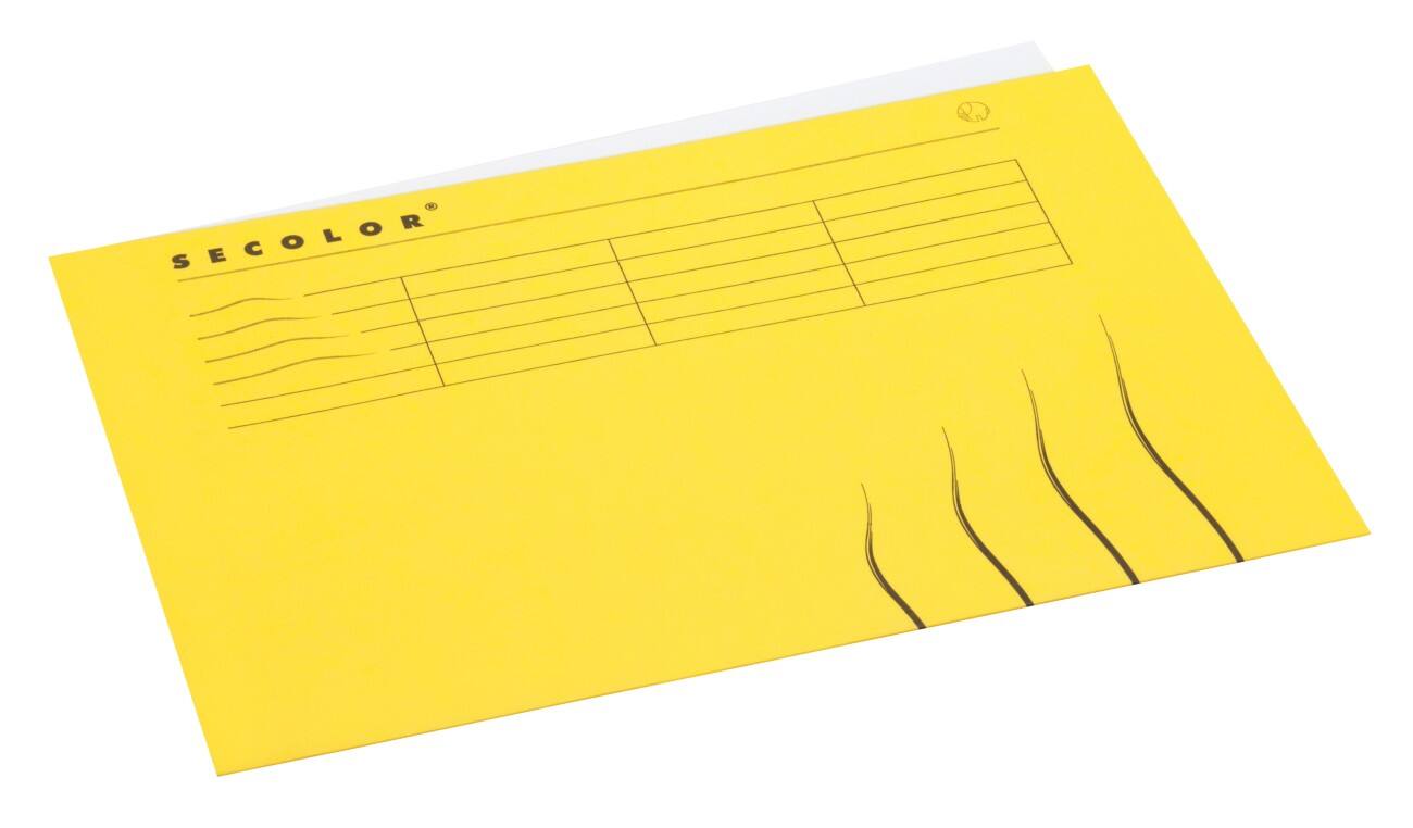 Farde pliable Jalema Secolor Folio Jaune Papier 35 x 23 cm