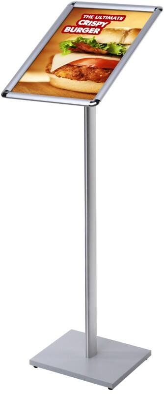 Présentoir sur pied SHOWDOWN A4 Acier, Aluminium Argenté MBA4R25