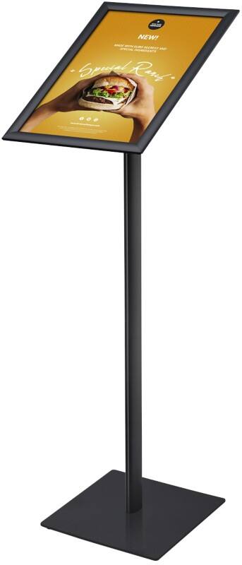 Présentoir sur pied SHOWDOWN A3 Acier, Aluminium Noir MBA3G25C9005