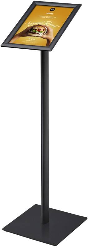 Présentoir sur pied SHOWDOWN A4 Acier, Aluminium Noir MBA4G25C9005