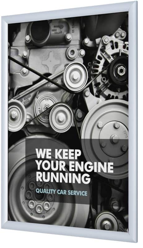 Cadre d’affichage SHOWDOWN A2 En suspension Argenté Aluminium KRA2G25 45,1 (L) x 1,1 (P) x 62,5 (H) cm KRA2G25