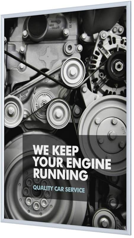 Cadre d’affichage SHOWDOWN B1 Fireproof A3 En suspension Argenté Aluminium KRA3G25B1 32,8 (L) x 1,1 (P) x 45,1 (H) cm KRA3G25B1