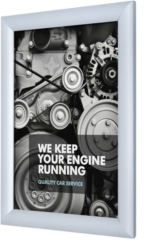 Cadre d’affichage SHOWDOWN A4 En suspension Argenté Aluminium KRA4G25 24,1 (L) x 1,1 (P) x 32,8 (H) cm KRA4G25