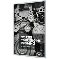 Cadre d’affichage SHOWDOWN B1 Fireproof A4 En suspension Argenté Aluminium KRA4G25B1 24,1 (L) x 1,1 (P) x 32,8 (H) cm KRA4G25B1