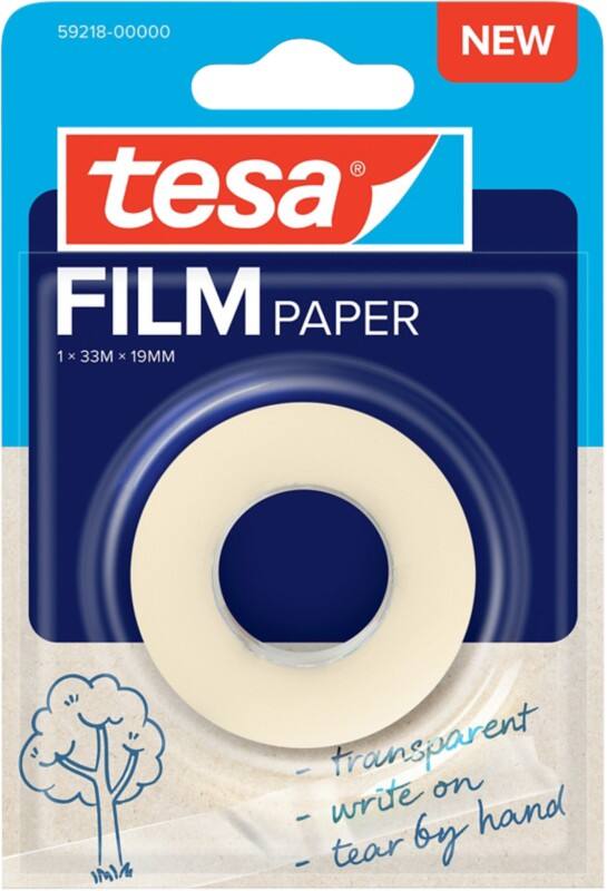 Ruban adhésif tesa tesafilm 59218-00000 Transparent 19 mm (l) x 33 m (L) Papier