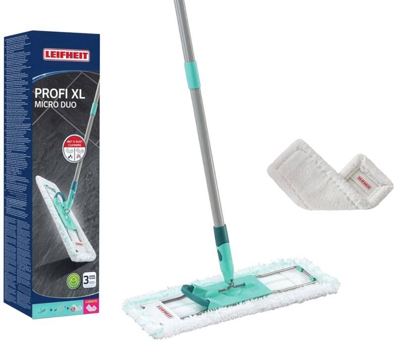 Kit de démarrage pour balai à franges LEIFHEIT Profi XK Micro Duo Turquoise 42 cm