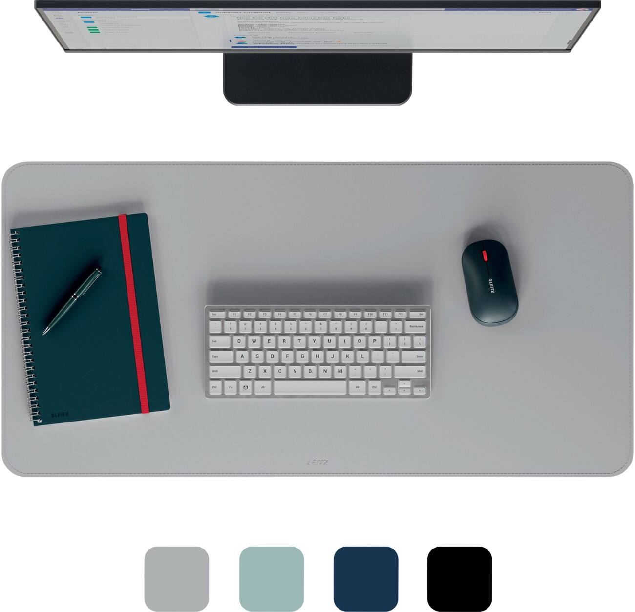 Sous-main Leitz Large 53820085 Gris clair 80 x 40 cm PVC (Polychlorure de vinyle) Enroulable