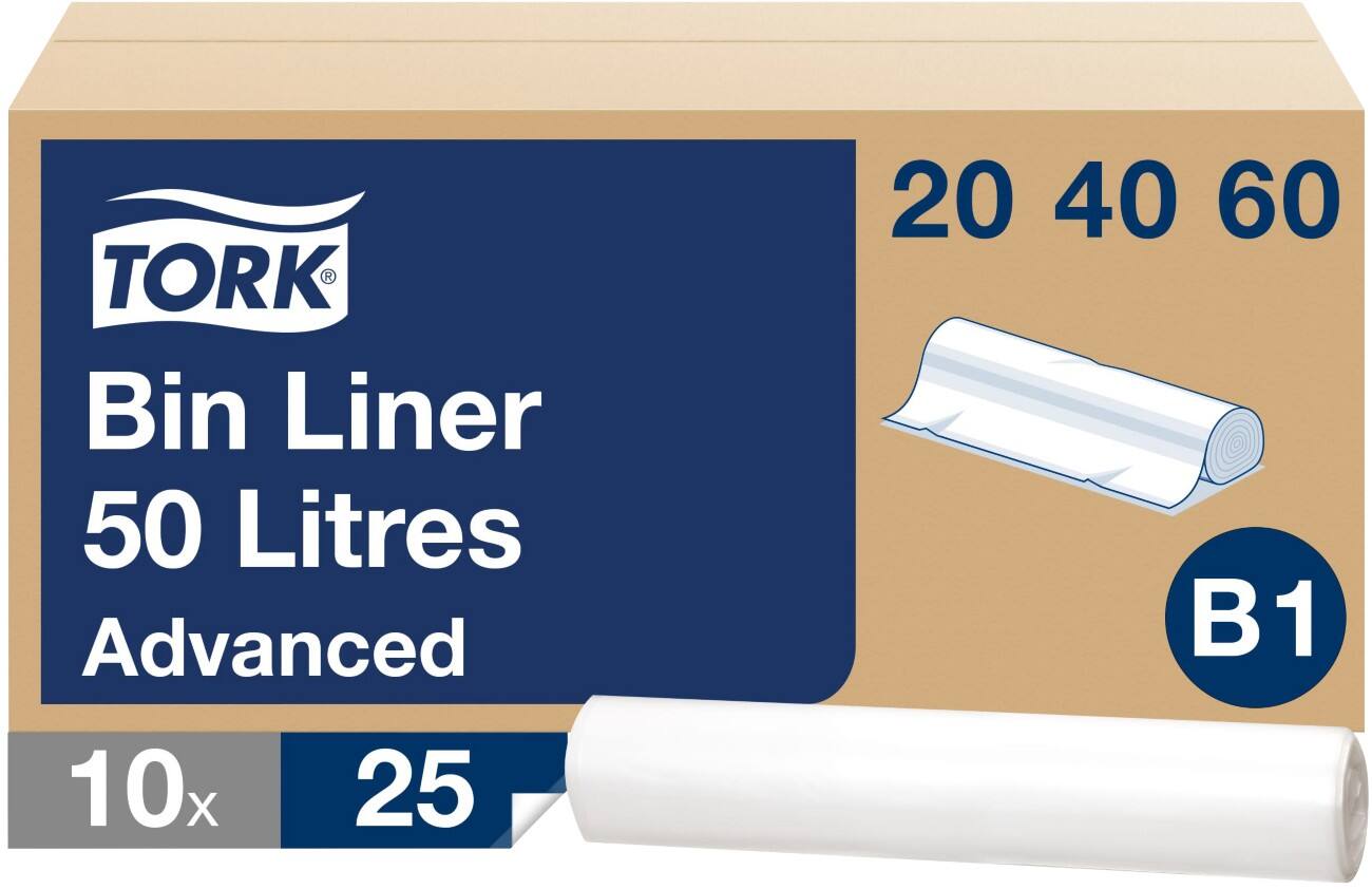 Sac-poubelle Tork Advanced 50 L Transparent 25 unités