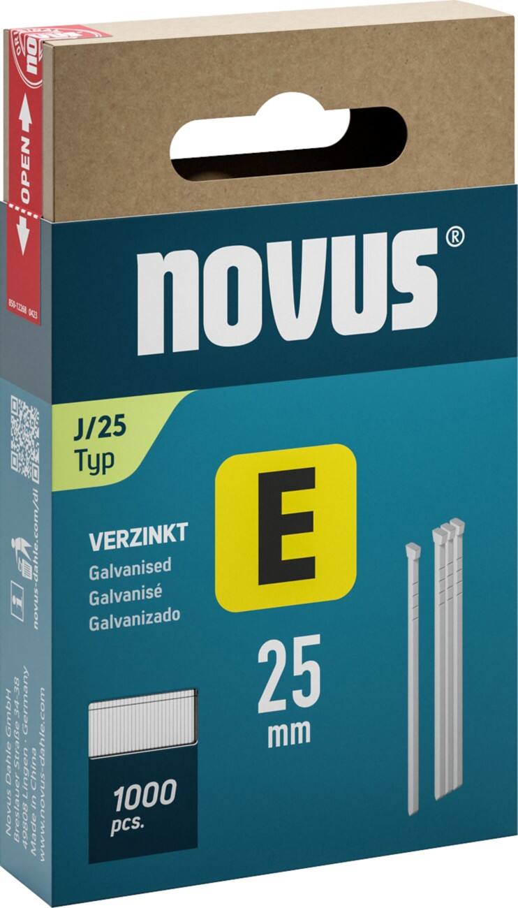 Clous Novus 044-0091 Fil galvanisé Argenté 1000 unités