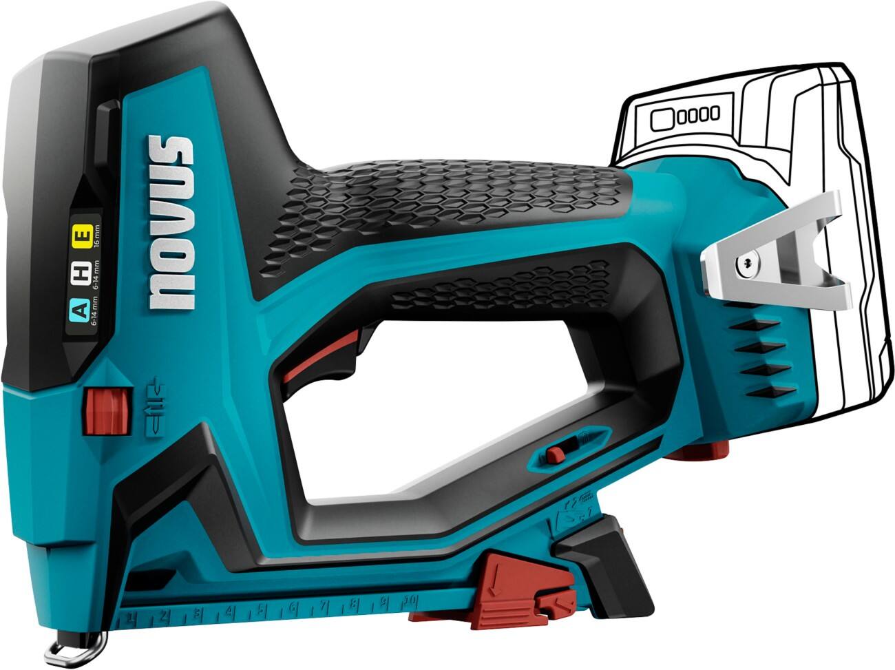 Agrafeuse sans fil Novus J-550