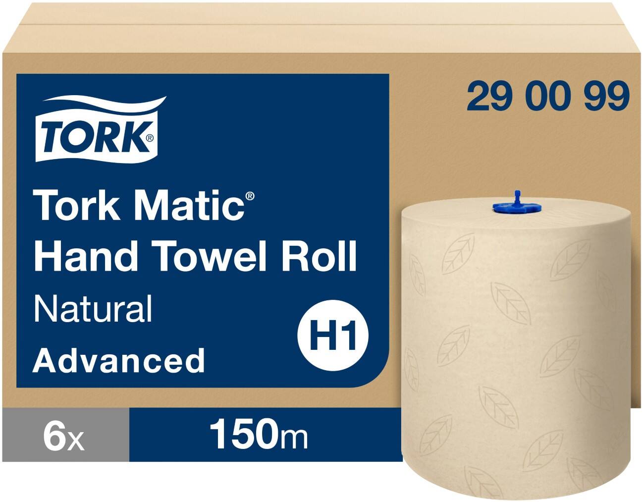 Essuie-mains Tork Advanced H1 Beige 2 épaisseurs 290099 6 rouleaux de 150 m