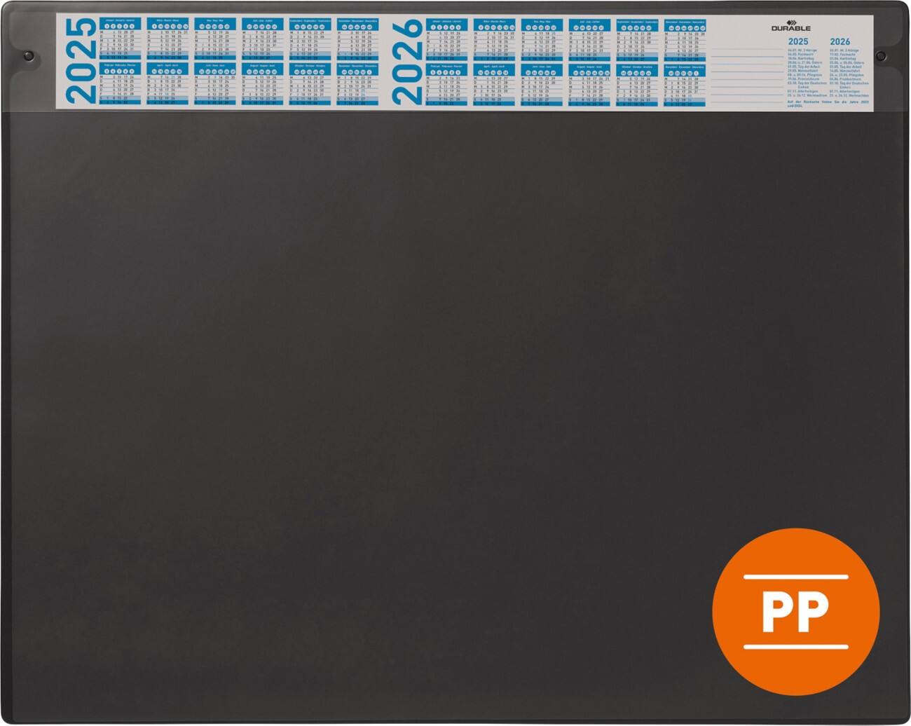 Sous-main DURABLE PP (Polypropylène) Noir 65 cm