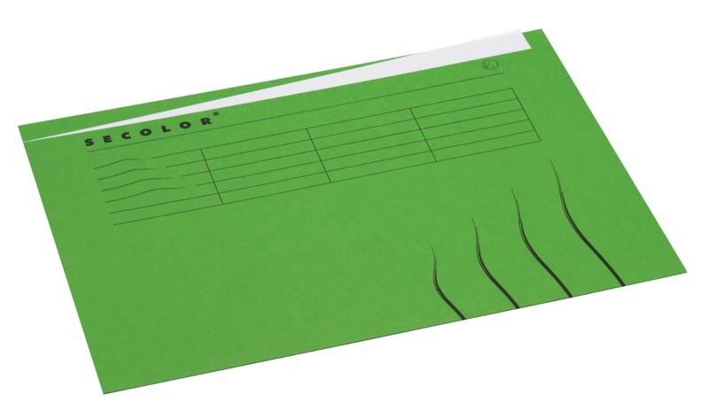 Farde à bord décalé Djois Secolor A4 Vert Papier  225 g/m²
