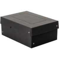 Boîte de rangement Falken Carton Pure Noir 100mm x 100mm x 180mm