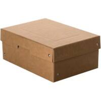 Boîte de rangement Falken Carton Pure Brun 100mm x 100mm x 180mm