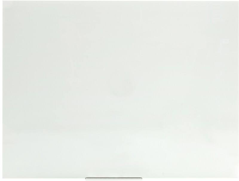 Tableau magnétique en verre Montage mural Magnétique Simple face 90 (L) x 60 (H) cm Blanc