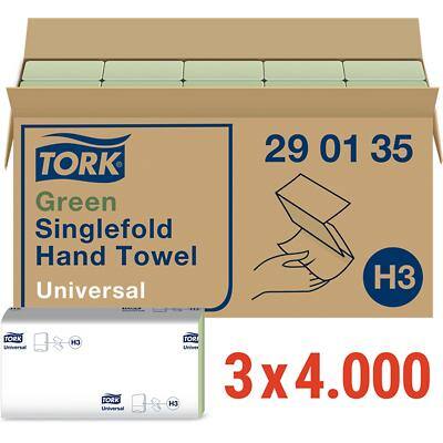 Essuie-mains Tork Universal Vert 1 épaisseur 60 Unités de 200 Feuilles