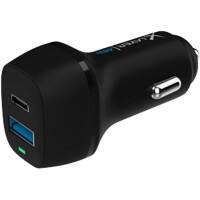 Chargeur de voiture XLayer 48 W 1 USB-C PD30W, 1 USB-A Quick Charge 3.0 18 W Noir