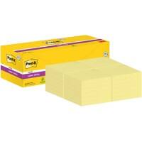 Notes Super Sticky Post-it 76 x 76 mm Jaune 24 blocs de 90 feuilles Pack économique 20+4 GRATUITS