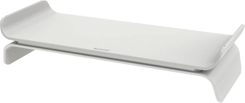 Support pour moniteur Leitz 6504 Réglable en hauteur jusqu’à 27” 483 x 209 x 112 mm gris clair