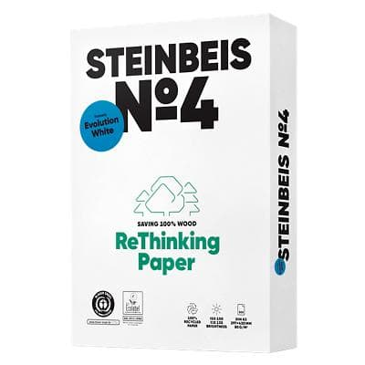 Papier imprimante Evolution A3 Steinbeis Blanc Recyclé 100% 80 g/m² Lisse 500 Feuilles