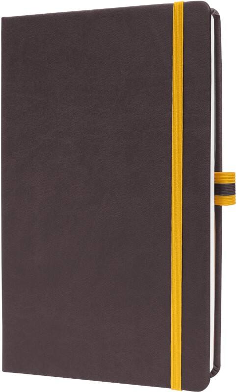 Cahier Sigel Linescape A5 Ligné Reliure cousue latérale PU (Polyuréthane) Dos cartonné Gris foncé Non perforé 176 pages