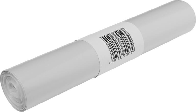 Sac-poubelle DEISS 30 L Blanc, transparent 20 unités