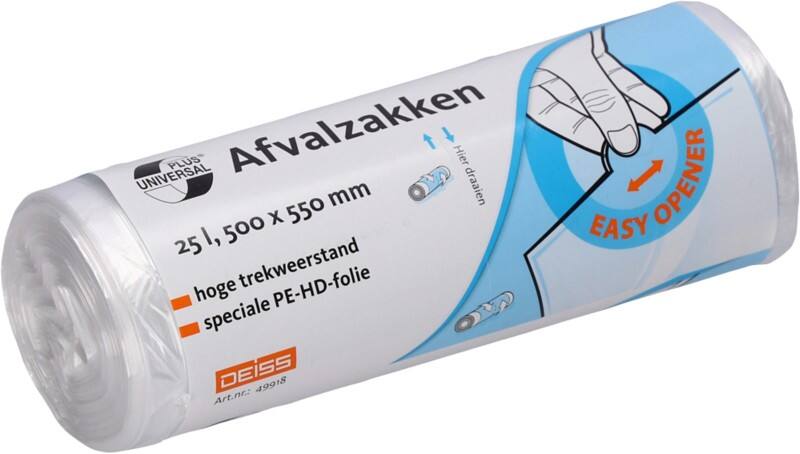 Sac-poubelle UNIVERSAL PLUS 25 L Transparent 50 unités