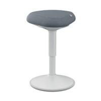 Tabouret assis Leitz Ergo 6544 avec assise confortable et réglable 47 - 64 cm jusqu'à 110 kg gris clair