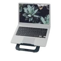 Rehausseur ergonomique et ultra-plat Leitz Ergo 6346 pour ordinateur portable hauteur ajustable jusqu'à 17" gris